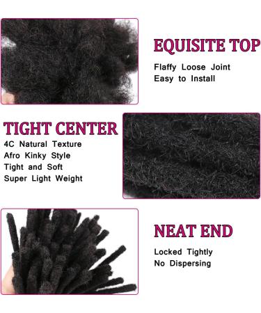 Huarisi 12 Inch Dreadlock Extensions Human Hair 0.2cm Thin Loc Extensions Real Human Hair for Men/Women/Kids 60 Strands Full Handmade Permanent Dreads Extensions Can Be Curled and Bleached - Buy Online on GoSupps.com