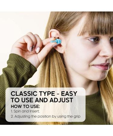Rowotup Reusable Silicone Ear Plugs - Ultra Soft & Waterproof - 28dB NRR - 5 Pairs - Buy Online on GoSupps.com