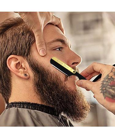 Classic Straight Edge Barber Razor for Close Shaving - Salon Quality Men's Shaving Razor by Krisp Beauty - Buy Online on GoSupps.com