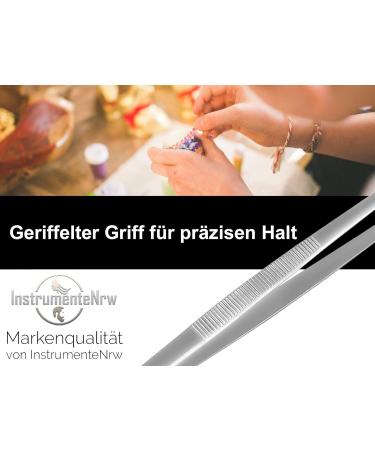 Professional Straight Tweezers 10.5 cm - 60 cm with Internal Teeth | High-Quality Precision Tools for Every Need - Buy Online on GoSupps.com