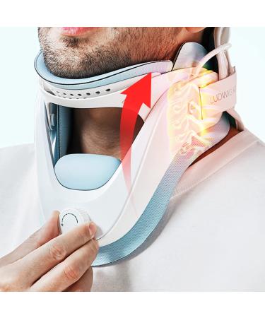H2 Life Cervical Neck Traction Device Adjustable Ergonomic Neck Stretcher for Pain Relief Cervical Spine Alignment Neck Brace with Airbag Support Best Gifts for Men/Women/Dad/Mom/Him/Her