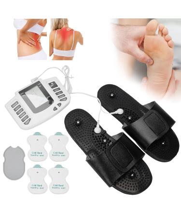 NATUDECO Electronic Pulse Massager | Digital Muscle Pain Relief Device | Adjustable Multifunctional Stimulator | EU Compliant - Buy Online on GoSupps.com