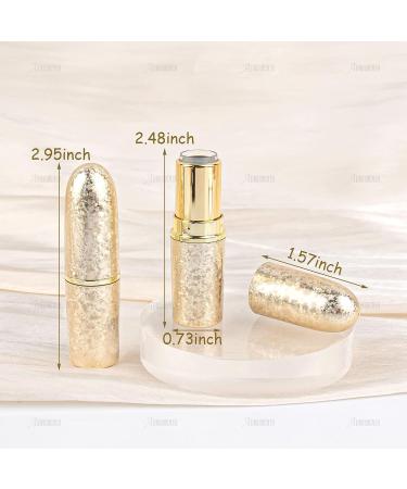 AUEAR Empty Lip Balm Tubes Container - Gold Bullet Shape (8 Pack) - Buy Online on GoSupps.com