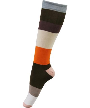 TuffRider Women Starter Lowrise Pull On Breeches 28 Light Tan with Free Assorted Striped Socks - Buy Online on GoSupps.com