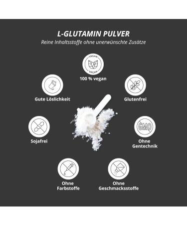 L-Glutamine Powder 450g - 99.95% Pure Vegan Tasteless - High Dose for Fitness & Bodybuilding - Alpha Animal No Additives - Shop Internationally - Buy Online on GoSupps.com