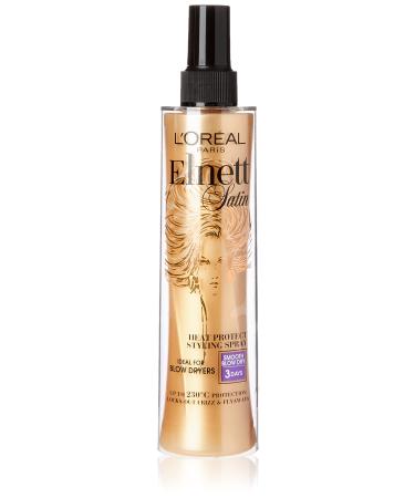 L'oreal Elnett Satin Heat Protect Styling Straight Hair Spray  170 Ml