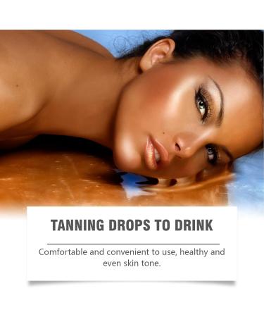Tanning drops for drinking 60 ml lightweight tanning drop drinkable Versatile Mellanin Glow Drops for Face and Body Nourishing Facial Tan Drop Suitable for Men Women - Buy Online on GoSupps.com