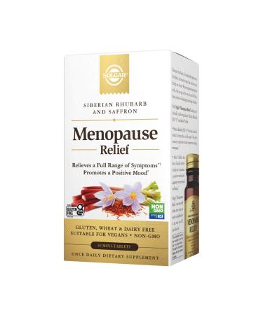 Solgar Menopause Relief - 30 Tablets - Helps Relieve Hot Flashes, Exhaustion, Irritability, Sleep Disturbances & More - Promotes a Positive Mood - Non-GMO, Gluten Free, Vegan - 30 Servings