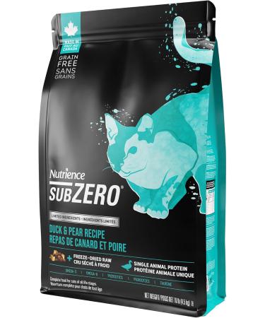 Nutrience Subzero Limited Ingredient Cat Food - Duck and Pear Recipe - 4.5 kg (10 lb) Duck & Pear 4.5 kg (Pack of 1) - Buy Online on GoSupps.com