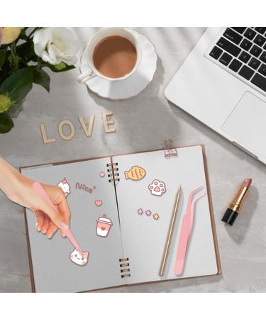 Evember Pink Craft Tweezers for Scrapbooking - Perfect for Stickers & DIY Eyelashes Accessories - Buy Online on GoSupps.com