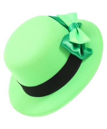 FRCOLOR St. Patricks Day Hat Hair Clips Mini Leprechaun Hat Top Green Hat Hair Clip Small Top Hat St. Patricks Day Fascinator Hat