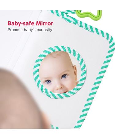 Green Giraffe Baby Photo Album | Soft Cloth First Year Book for Newborns | Family Shower Party Favors - Buy Online on GoSupps.com