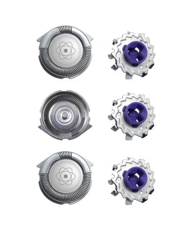 HQ8 Replacement Shaver Heads for Philips Norelco Shavers AT811 AT814 AT815 AT830 AT875 AT880 PT720 PT724 PT730 AT810 HQ6090 7800XL HQ8160 8890XL HQ9160 HQ8 Dual Precision Razors