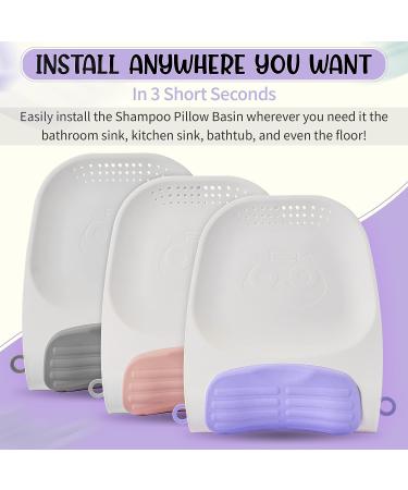 Portable Toyture Shampoo Bowl for Kids, Baby, and Adults in Pink | Tear-Free Hair Washing Basin with Neck Rest | Children's Hair Washing Sink - Buy Online on GoSupps.com