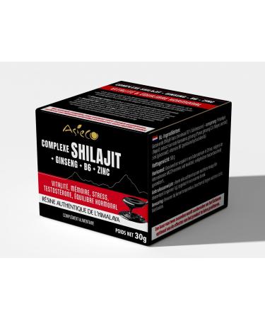Complexe Shilajit + Ginseng + B6 + Zinc - Flacon de 50 gr - Buy Online on GoSupps.com