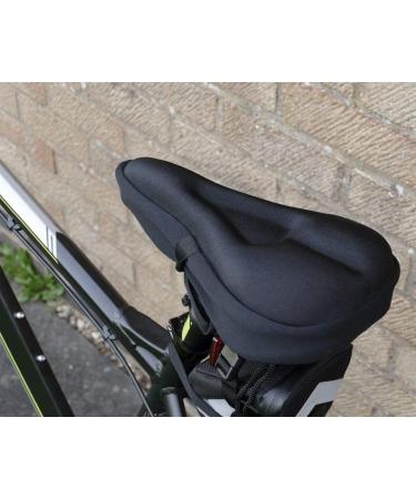 Zacro Gel Padded Bike Seat Cushion - Extra Soft Cover for Peloton & Indoor Cycling - Black Small - Buy Online on GoSupps.com