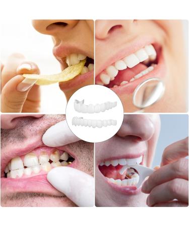 Flipped Warm Teeth Veneers Set - 2 Pairs for Immediate Cosmetic Brightening | International Shipping Available - Buy Online on GoSupps.com