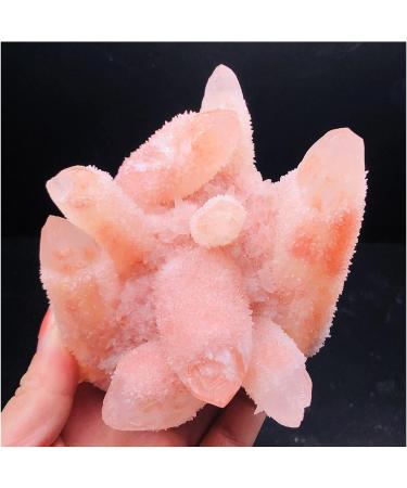 Natural Pink Ghost Quartz Crystal Cluster Raw Gemstone Specimen for Home Office Decoration (Size : 450-500g) - Buy Online on GoSupps.com
