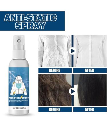 Anti Static Spray - Static Cling Remover Fabric Care Spray Travel Size Anti-Static Spray Static Cling Spray for Clothes 100ML - Buy Online on GoSupps.com