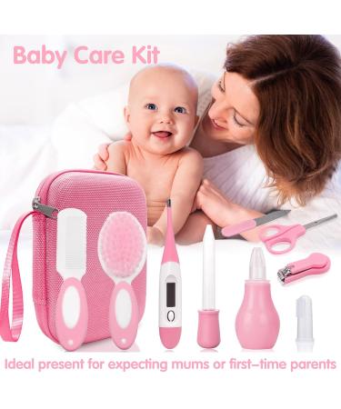 Idota 9-Piece Baby Care Set - Pink Newborn Essentials for Daily Care | International Shipping Available - Buy Online on GoSupps.com