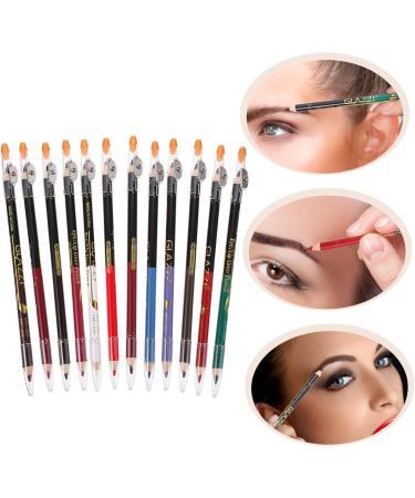 FOMIYES Lip Glitter 36 Pcs Lip Liner Eyeliner Eyebrow Pen Grey Eyebrow Pencil Matte cil Eyebrow Powder - Buy Online on GoSupps.com