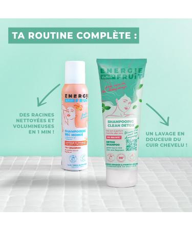 ENERGIE FRUIT | Clean Detox Shampoo | Oily Roots & Dry Ends | Green Tea | 250 ml - Buy Online on GoSupps.com