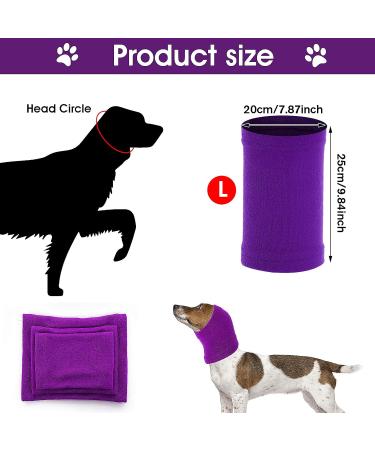 CoBee Soothing Earmuffs for Dogs | Noise Protection Ear Flap Head Wrap - XL Violet | Comfort & Care for Bathing - Buy Online on GoSupps.com
