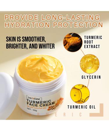Lanthome Turmeric Face Cream - Anti-Aging Moisturizer for Skin, Acne Treatment, 50g - Buy Online on GoSupps.com