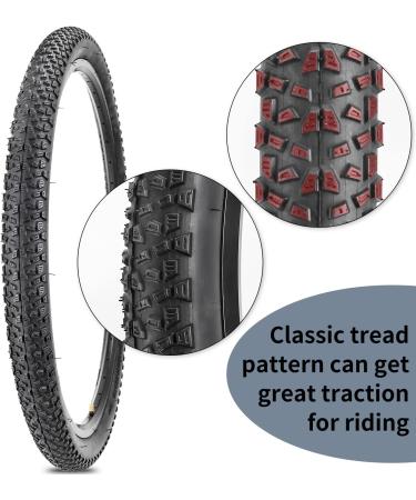 Mountain Bike Tire Replacement | 27.5 x 2.125 Inch Folding Bead | MTB Bike Tire 24/26/27.5 x 1.95 Options Available - Buy Online on GoSupps.com