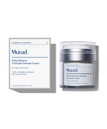 Murad Eczema Control Daily Defense Colloidal Oatmeal Cream  Redness and Itch Relief Face Moisturizer - Soothing and Hydrating Skin Care Treatment 1.7 Fl Oz
