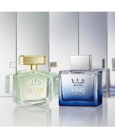 Banderas Antonio Perfumes - King of Seduction - Eau de Toilette Spray for Men - Long Lasting - Masculine Intense and Energetic Fragrance - Bergamot Apple and Amber notes - 6.8 Fl Oz Aquatic 6.8 Fl Oz (Pack of 1) - Buy Online on GoSupps.com