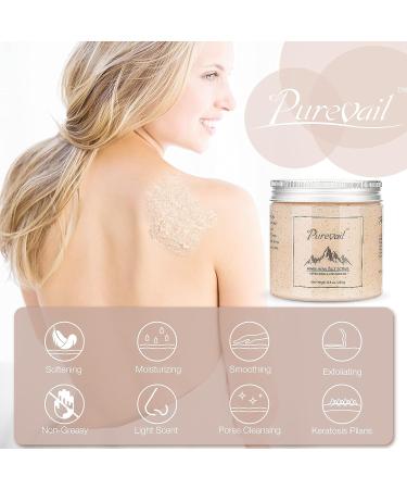 Purevail Himalayan Salt Body Scrub - Exfoliating & Moisturizing with Bergamot Scent - 8.8 oz - Buy Online on GoSupps.com