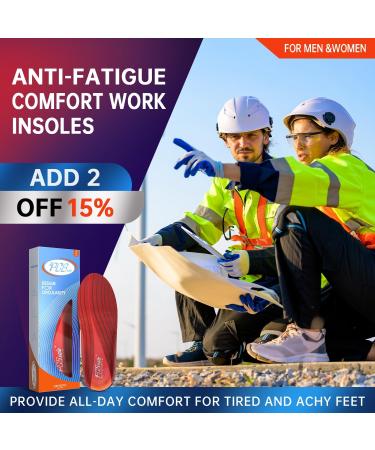 PCSSole Orthopedic Insoles for Plantar Fasciitis & Heel Spur Relief | Comfort for Flat Feet & Foot Pain | EU38-39 (25.3cm) - Unisex Red - Buy Online on GoSupps.com