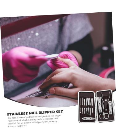 12 Piece Nail Care Set Manicure Kit Trimmer Nail Clippers Stainless Steel Manicure Tools Professional Nail Kit Stainless Steel Set Nail Suite 12-Piece Set - Buy Online on GoSupps.com