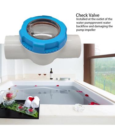 Check Valve for Pool 2 Inch Resistant Check Valve for Pool Non Return Clear Chamber Check Flapper Valve Check Valve Kit for Swimming Pools Pisole - Buy Online on GoSupps.com