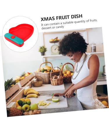 Zerodeko Decorative Dinnerware 1pc Christmas Glove Plate Gloves Flatware Dried Fruit Tray Fruit Plates Storage Basin Child Food 21x17cm Red - Buy Online on GoSupps.com