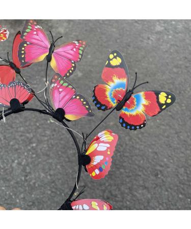 LED Butterfly Wreath Hairband for Women & Girls - Red | Wedding Party Photography Props - Buy Online on GoSupps.com
