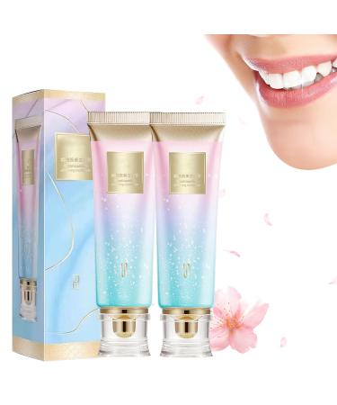 Dazzle White 2Pcs Niacinamide Whitening Toothpaste Fresh Breath Remove Tooth Stains