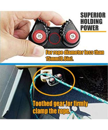 RANDDER Kayak Cam Cleat - Aluminum Fast Entry Cleats for Boat, Canoe, Sailing Dinghy - 2 Pack - Buy Online on GoSupps.com