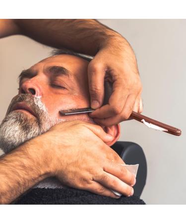 OCBA Wooden Handle Rasi Knife | High-Quality Stainless Steel Barber Razor for Precision Wet Shaving - Buy Online on GoSupps.com