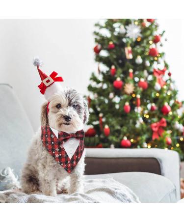 Maustlie Dog Hill Cloth Christmas Bandana - Adjustable Smoking Suit for Pets - Perfect for Weddings Birthdays Halloween & Christmas - Snowflakes Design - Buy Online on GoSupps.com