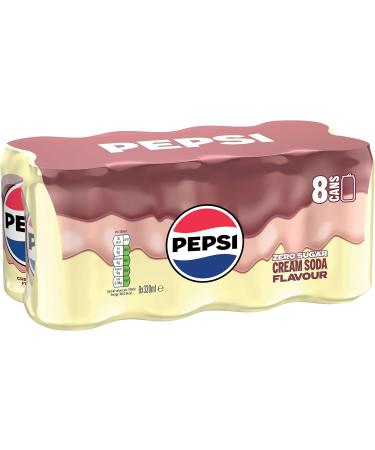  Pepsi Pepsi Treats Cream Soda 8 x 330 ml - Buy Online on GoSupps.com