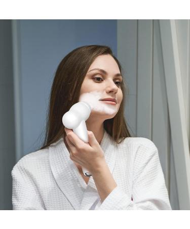 Rechargeable Waterproof Facial Cleansing Brush | 2 Brush Heads | Sonic & Rotation | Exfoliating Blackhead Removal | 3 Vibrating Settings - Buy Online on GoSupps.com