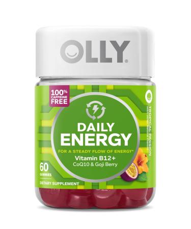 Olly Daily Energy Gummy Vitamin B12+CoQ10 - Tropical Passion - 60 Gummies
