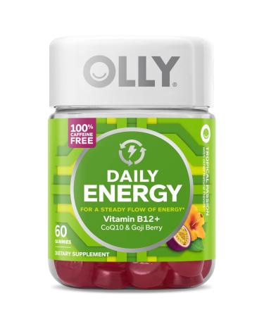 Olly Daily Energy Gummy Vitamin B12+CoQ10 - Tropical Passion - 60 Gummies - Buy Online on GoSupps.com