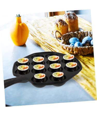 HOMSFOU Snail Pan Meat Balls Seafood Dish Crepe Pancake Pan Maker Skillet Poffertjes Pan Baking Plate Octopus Ball Pan Electric Griddles Escargot Grilling Plate Pie Iron Quail Eggs - Buy Online on GoSupps.com