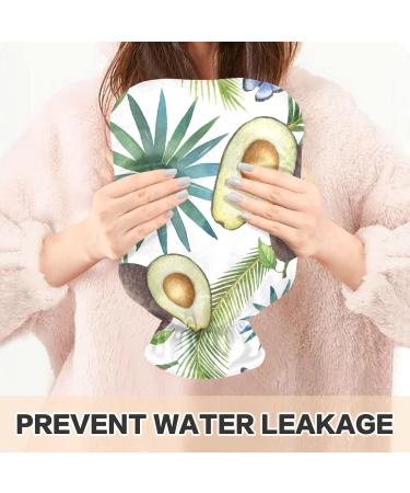 NAANLE Avocado Hot Water Bottle 2L Transparent Cover Large Bed Warmer for Pain Relief & Cold Therapy Ideal for Hand Warmers - Buy Online on GoSupps.com