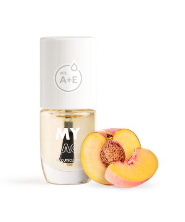 MYLAQ My Peach Care Vitamin Cuticle Oil Nalgel oil Persiknailry Mother Nal care Nalgateprotecting With Amandel oil vitamin A and E 5 ml