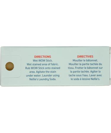 Nellie's All Natural Stain Remover Wow Stick - Certified Organic 0.5 LB (Pack of 12) | Eco-Friendly Cleaning Solution for Home & Travel - Buy Online on GoSupps.com
