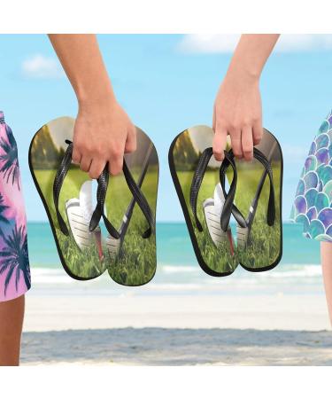 Buy Mnsruu Multicolored Flip-Flops with Golf Clubs - Perfect for Home Hotel Spa & Travel - XL for Men & Women - Buy Online on GoSupps.com